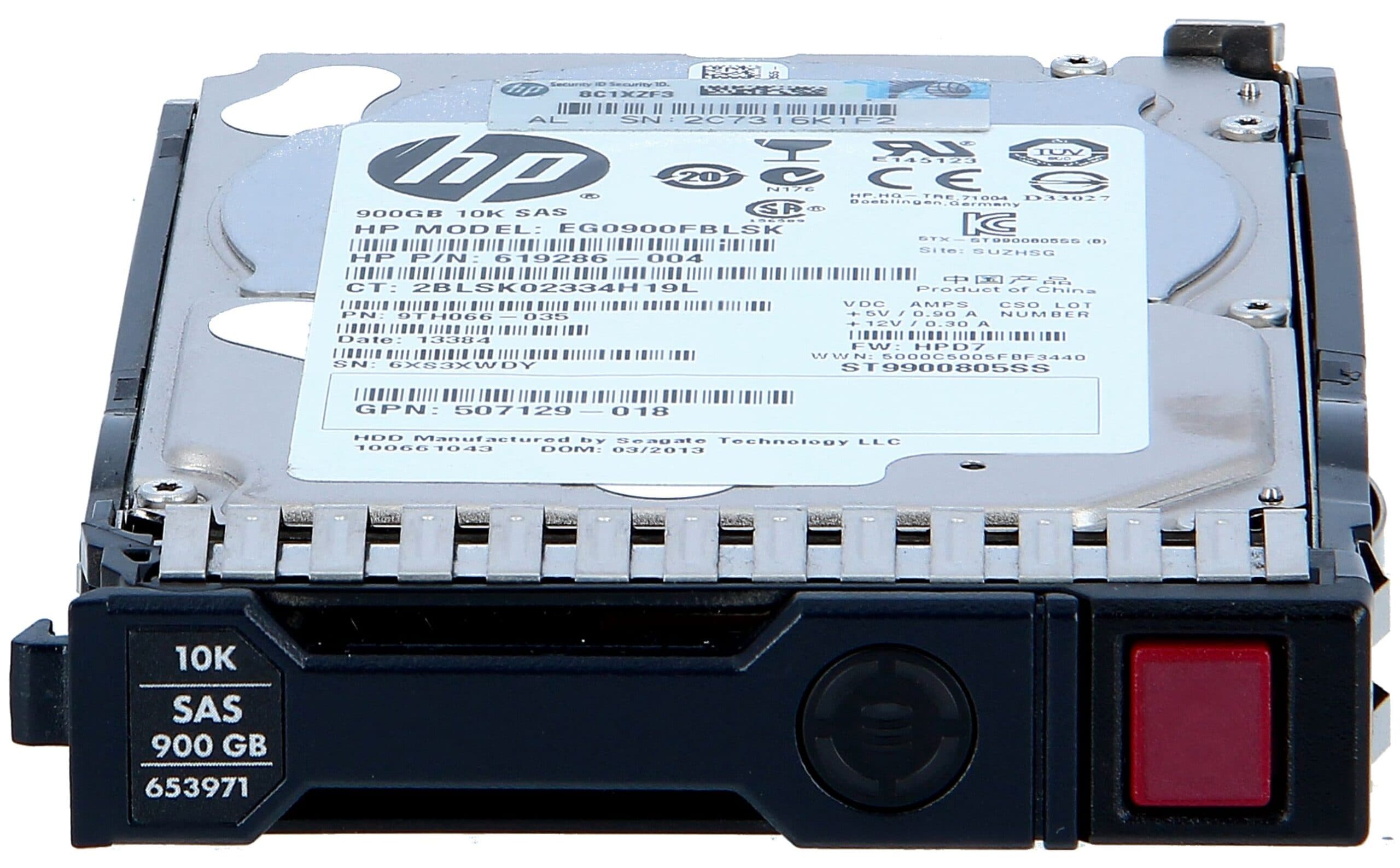 هارد سرور HP 900GB SAS 10K 12G SFF