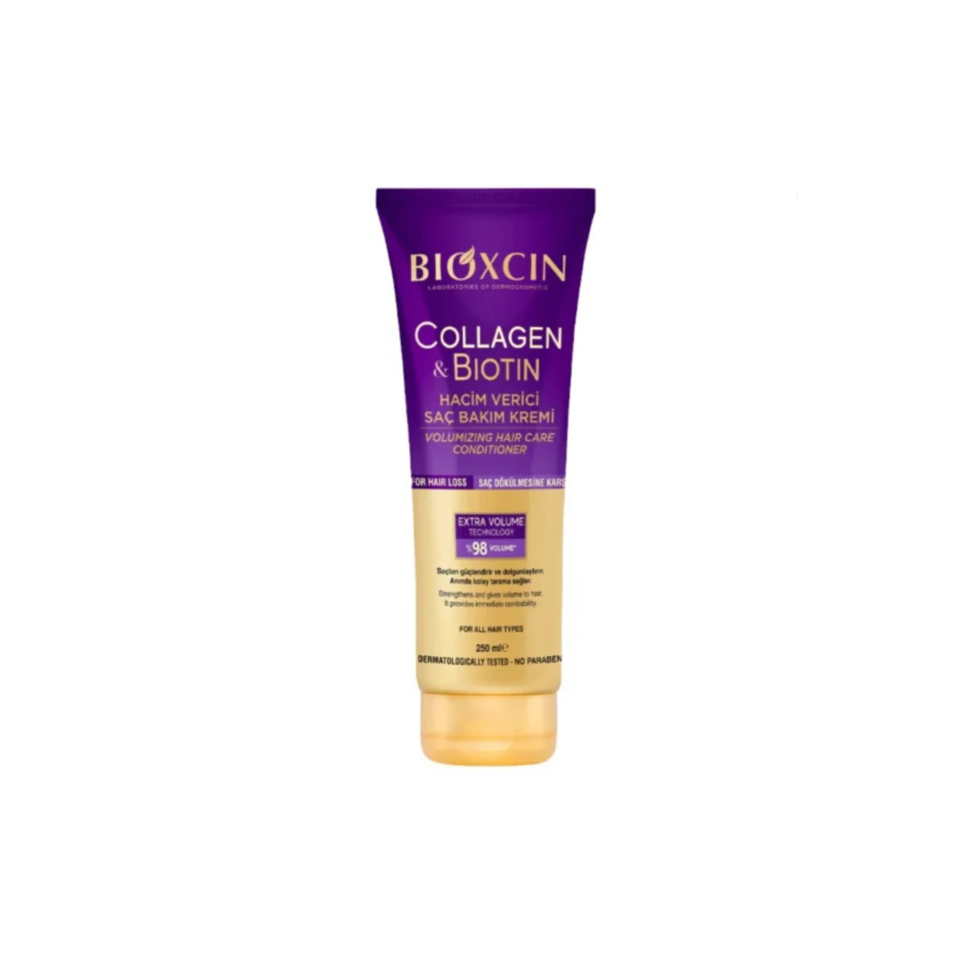 کرم مو بیوکسین Bioxcin مدل Collagen & Biotin حجم‌دهنده مو