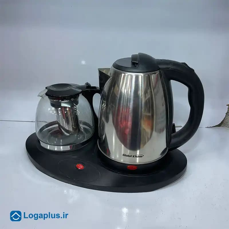 چای‌ ساز کنارهمی 2 لیتری گلوبال کیچن مدل GK-200 — تصویر ۵