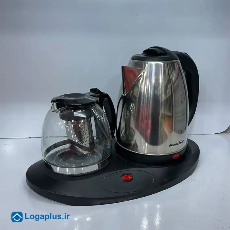 چای‌ ساز کنارهمی 2 لیتری گلوبال کیچن مدل GK-200 — تصویر ۲
