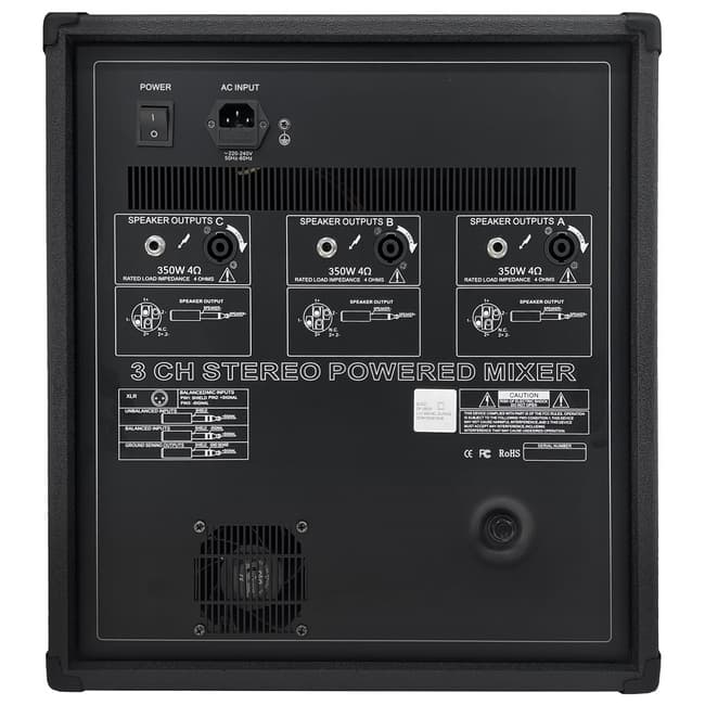 پاور میکسر اکو آمپلی فایر سه کانال بیسکو اس ایکس SX-18000 — تصویر ۵
