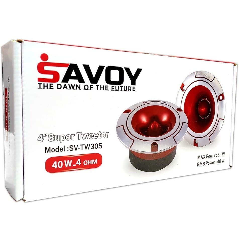 سوپر تیوتر عقب خودرو ساووی مدل SV-TW305 سایز 4 اینچ بسته 2 عددی — تصویر ۲