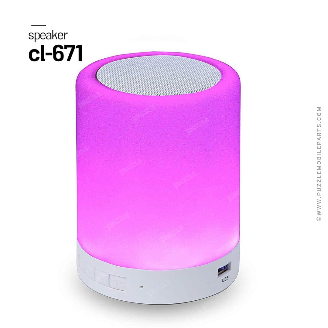 اسپیکر بلوتوثی چراغ دار لمسی CL-671