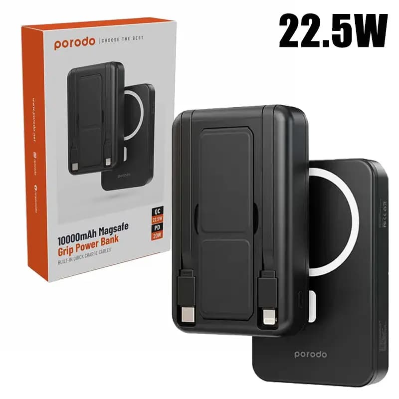 پاور بانک پرودو Porodo 10000mAh MagSafe Grip — تصویر ۳