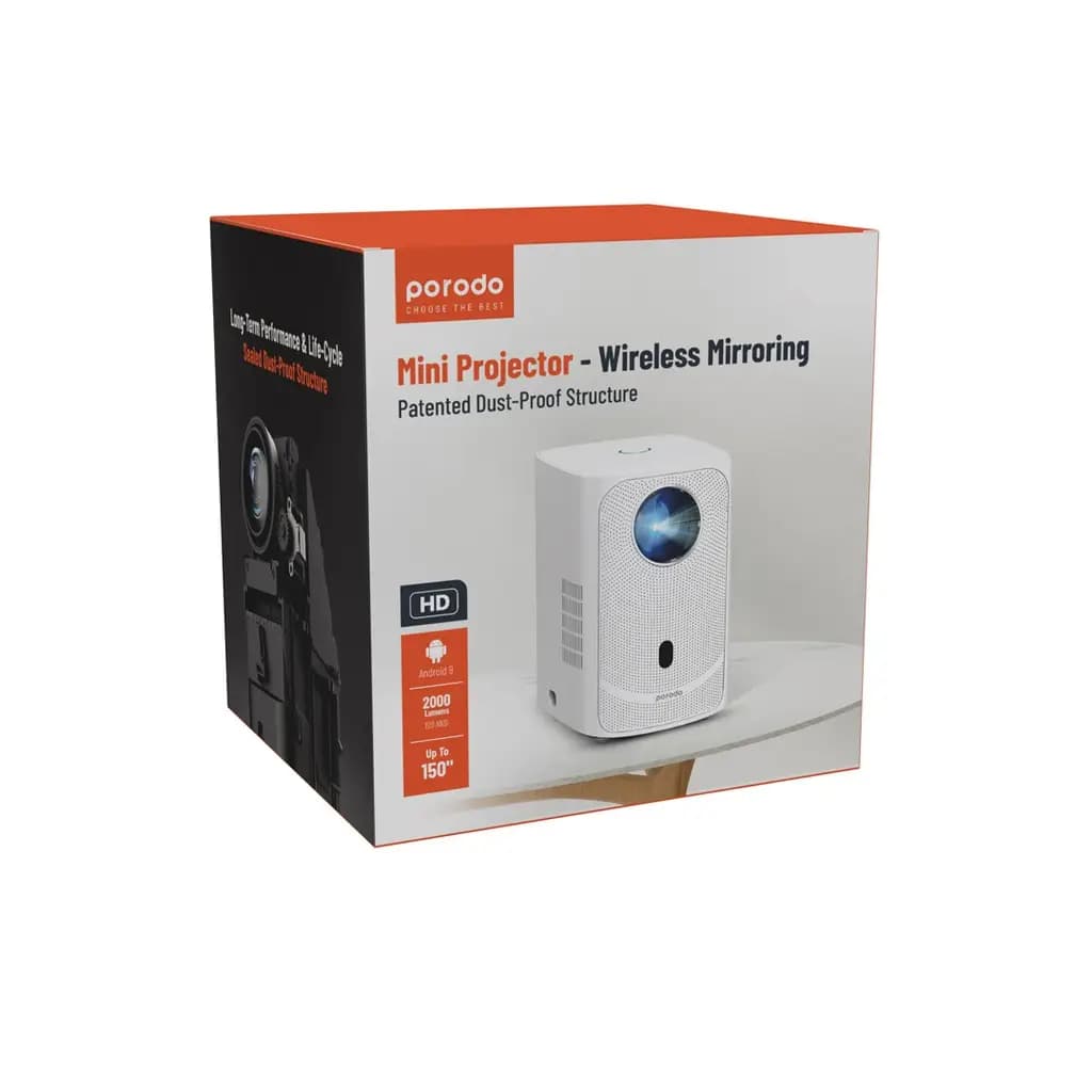 پروژکتور پرودو مدل porodo 720P Projector Android 9 — تصویر ۳
