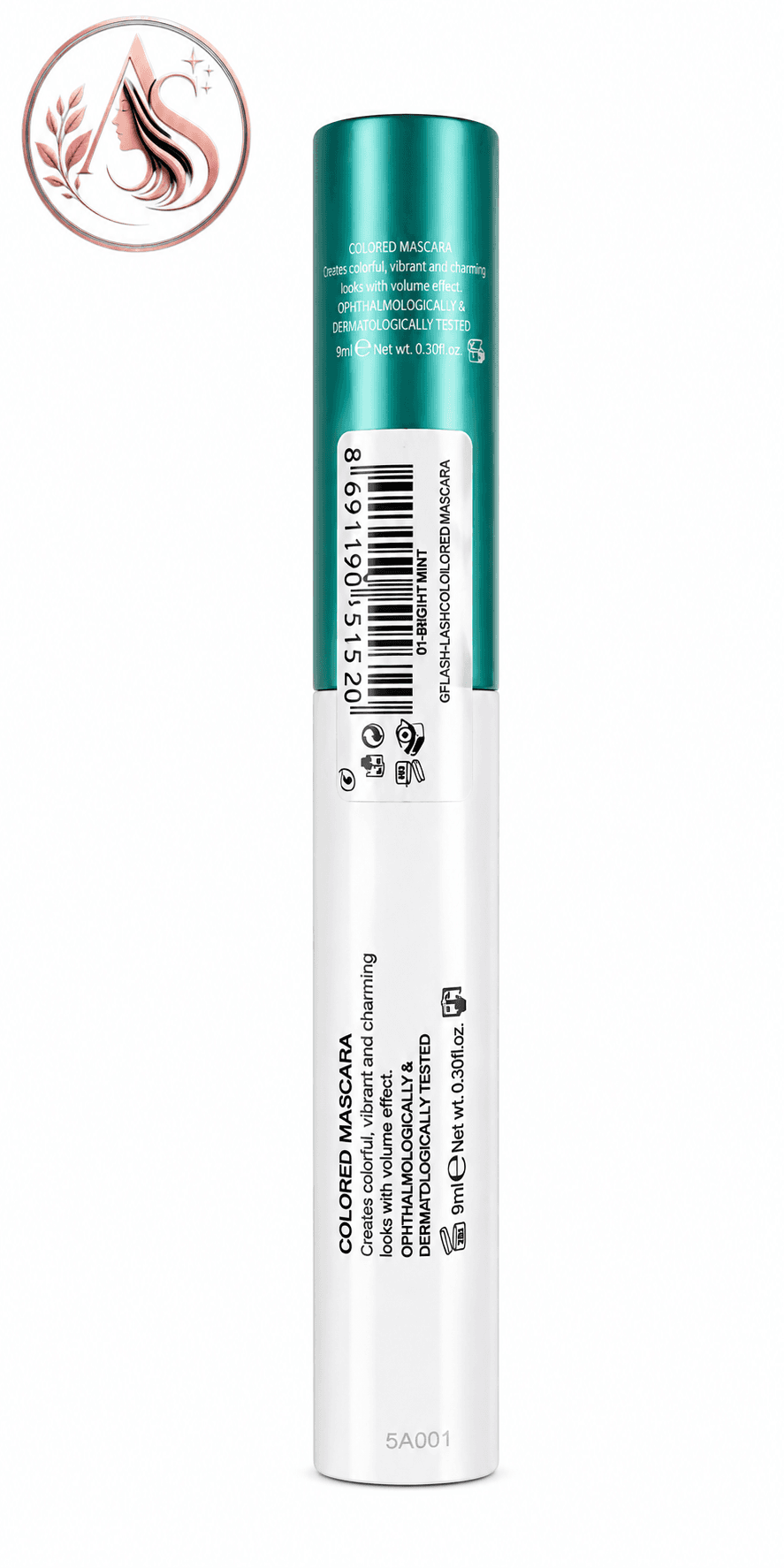 ریمل رنگی گلدن رز سبز نعنایی Flash Lash Bright Mint — تصویر ۲