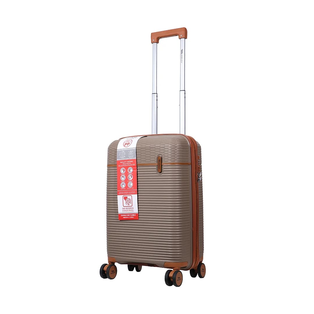 چمدان Monza مدل M-095-PP-SX سایز کوچک به همراه چمدان لوازم آرایشی — تصویر ۶
