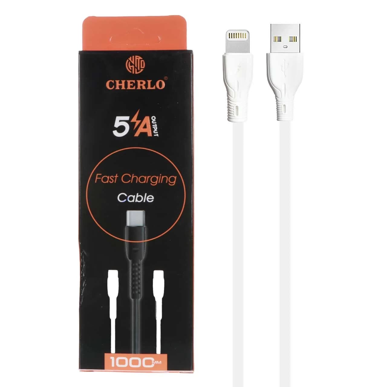 کابل شارژ فست آیفون CHERLO مدل CH-IP09 – سفید – SMO
