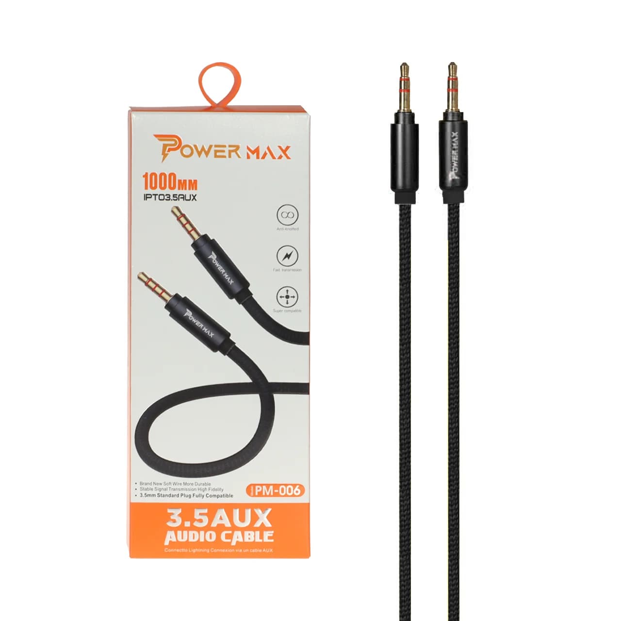 کابل Power Max Aux مدل PM-006 – مشکی