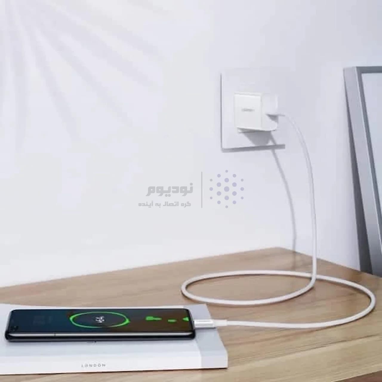 کابل شارژ PD و فست UGREEN Type-C To Type-C مدل 100W 60551 – سفید (گارانتی 18 ماهه آسان پیشرو)(60551) — تصویر ۴