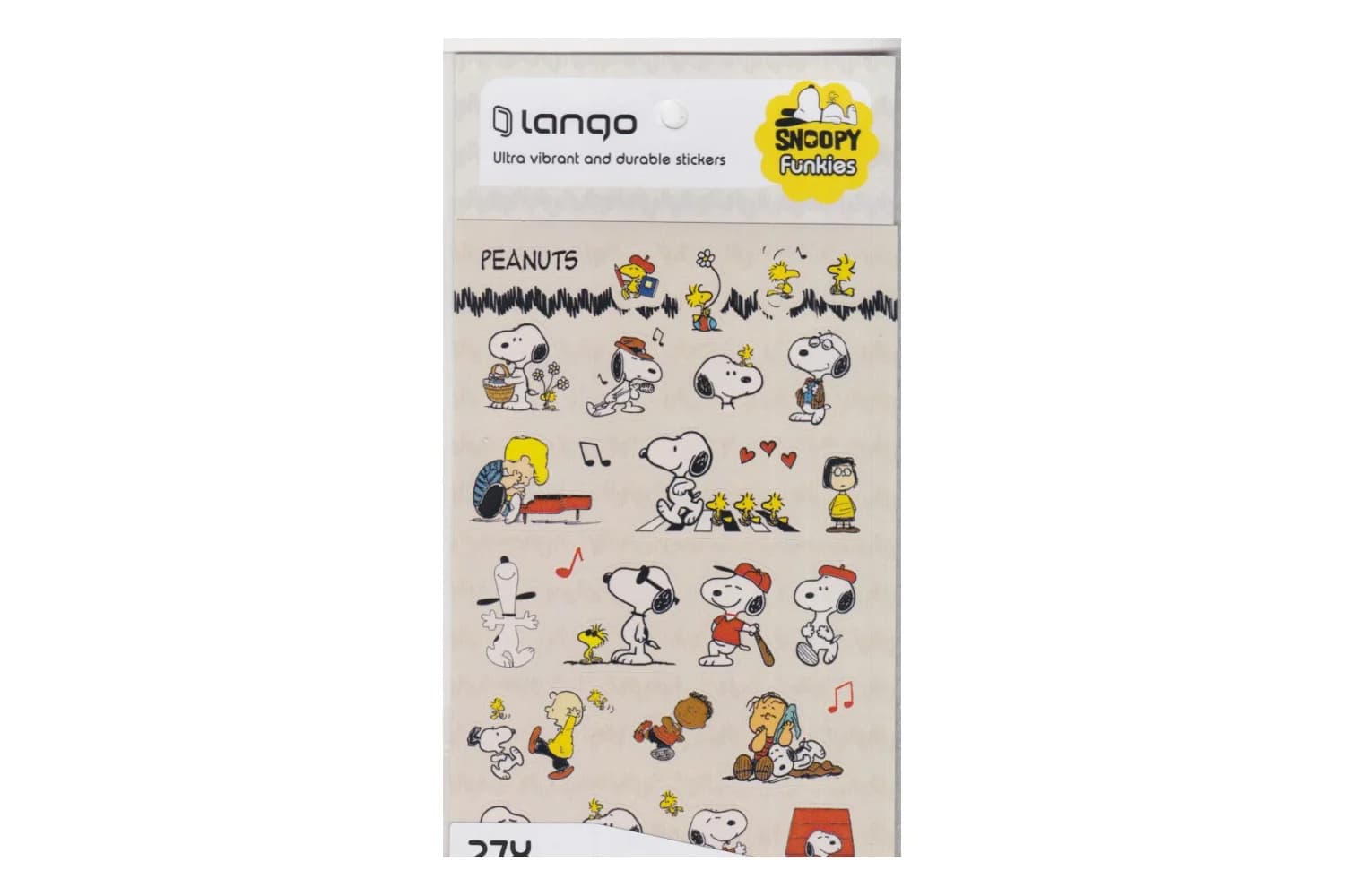 استیکر 27 تکه لانگو طرح اسنوپی (Snoopy)