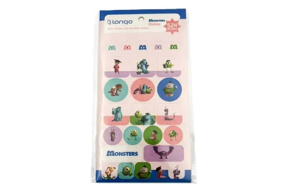 استیکر 52 تکه لانگو طرح کارخانه هیولاها (Monsters)