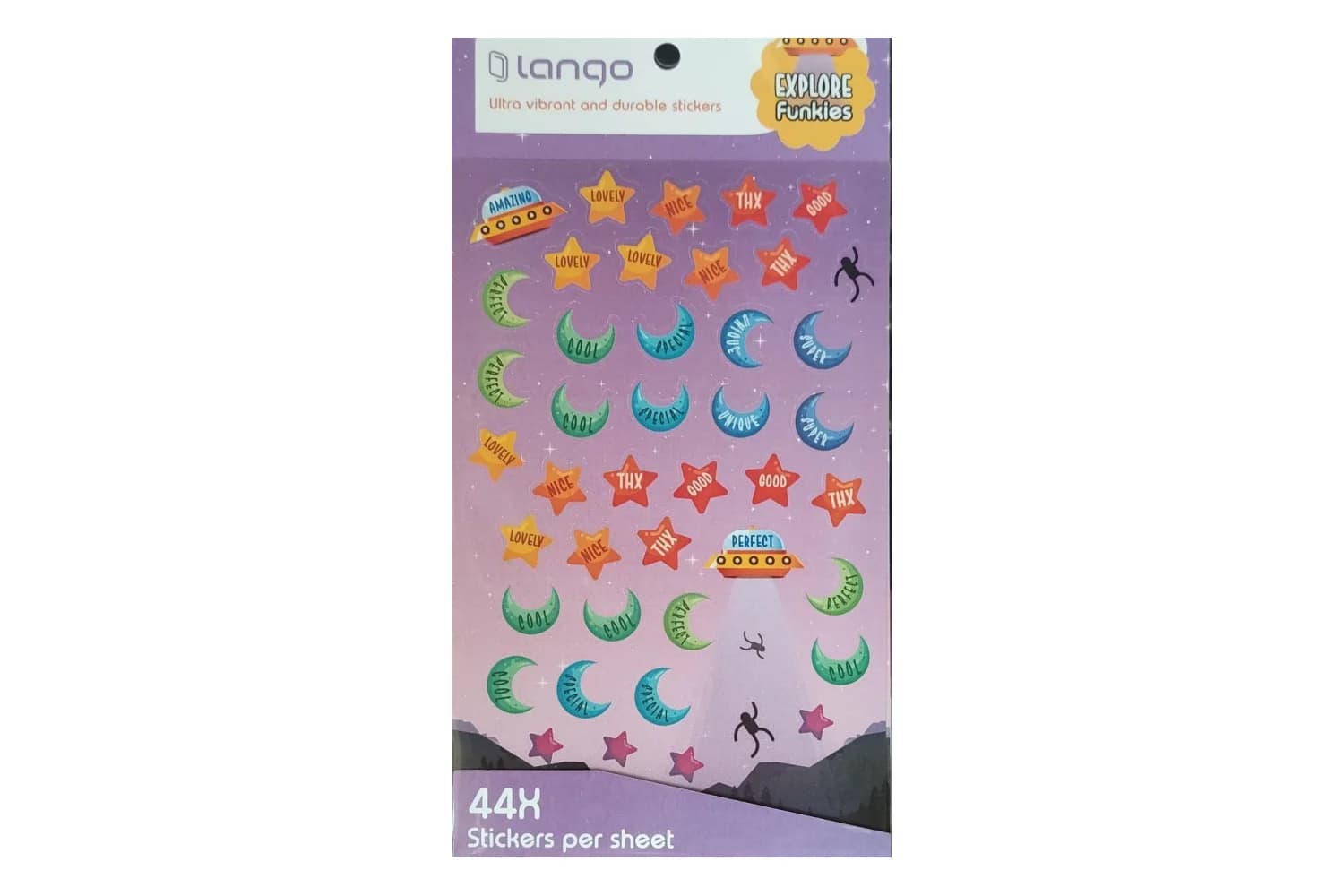 استیکر 44 تکه لانگو طرح اکتشاف (explore)