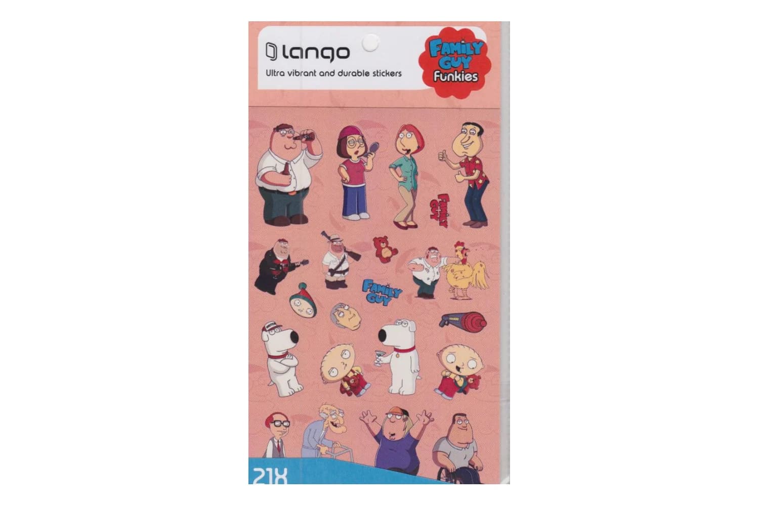 استیکر 21 تکه لانگو طرح فمیلی گای (Family Guy)