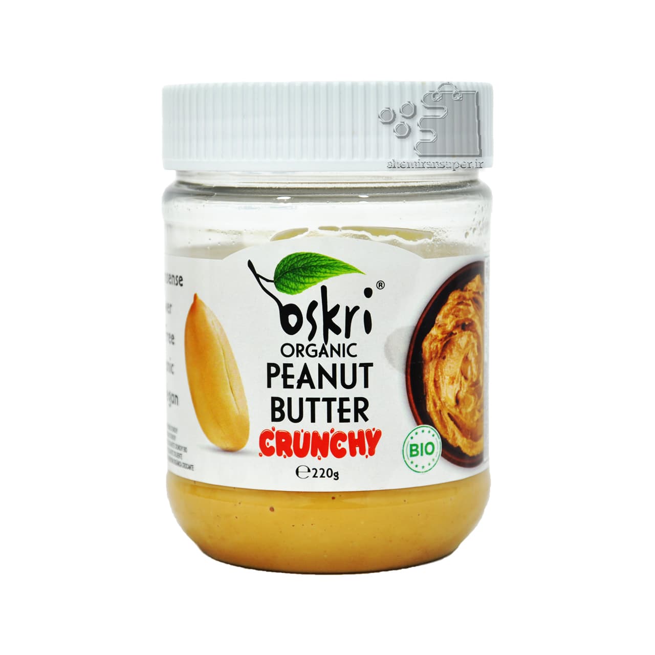 کره بادام زمینی کرانچی ارگانیک ۲۲۰ گرم اوسکری – oskri