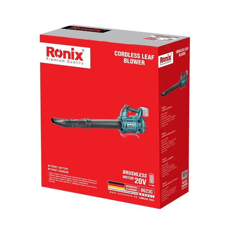 خزان روب شارژی براشلس 20 ولت بدون باتری و شارژر رونیکس مدل RONIX 8623C — تصویر ۶