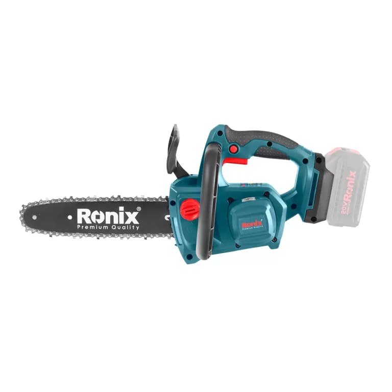 اره زنجیری شارژی براشلس 20 ولت 10 اینچ بدون باتری و شارژر رونیکس مدل RONIX 8651C — تصویر ۲