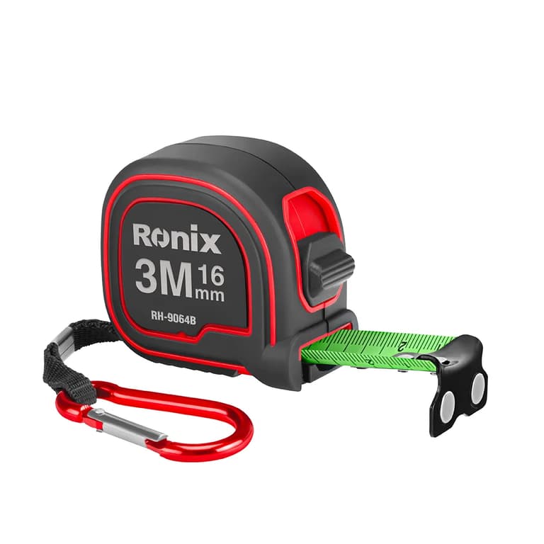 متر نواری گلوری دو واحدی 3 متری عرض 16 میلی متر رونیکس مدل RONIX RH-9064B