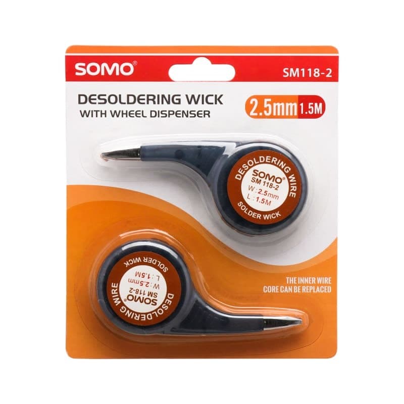 سیم قلع کش سایز 2.5mm سومو مدل SOMO SM118-2 بسته 2 عددی