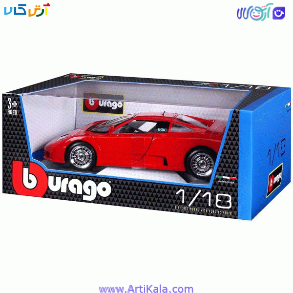 ماکت ماشین بوگاتی مقیاس 1:18 مدل Bugatti EB 110 — تصویر ۴