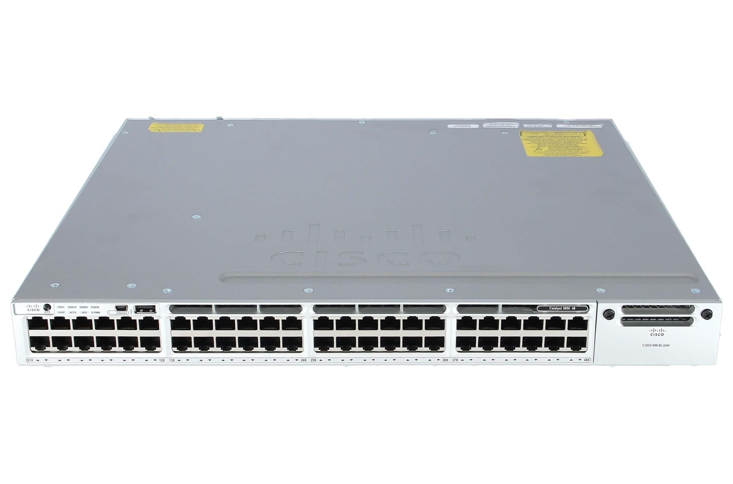سوئیچ Cisco WS-C3850-48T-S کارکرده — تصویر ۳