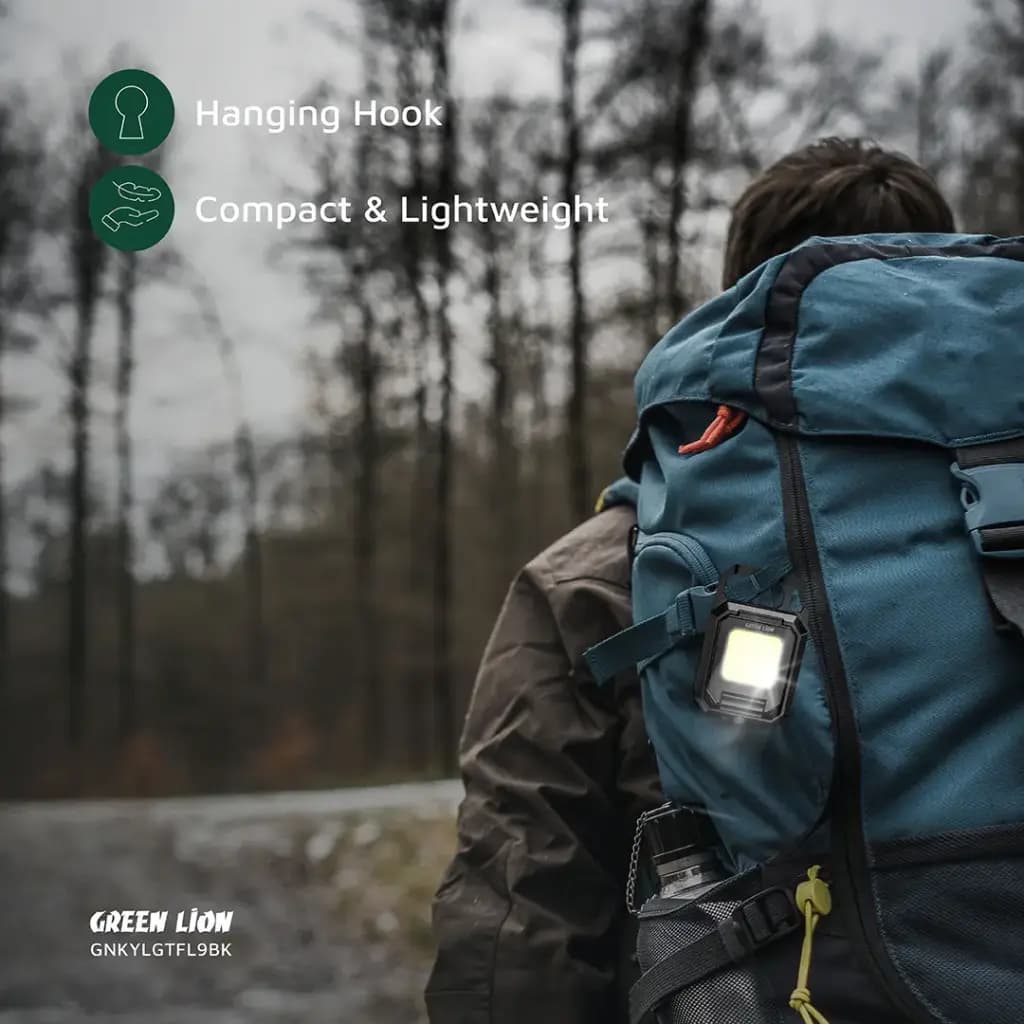چراغ قوه مدل سرسوئیچی دار گرین لاین Green Lion Keychain Flashlight — تصویر ۵