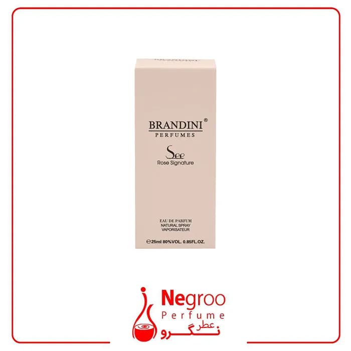 عطر جیبی برندینی سی رز سیگنچر Brandini See Rose Signature زنانه حجم 25 میلی لیتر — تصویر ۲
