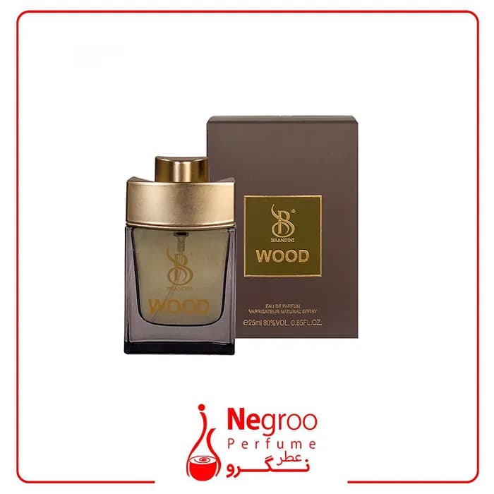 عطر جیبی مردانه برندینی مدل Wood حجم 33 میلی لیتر