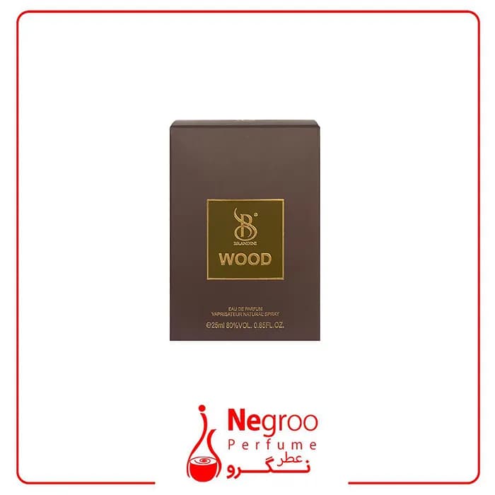 عطر جیبی مردانه برندینی مدل Wood حجم 33 میلی لیتر — تصویر ۳
