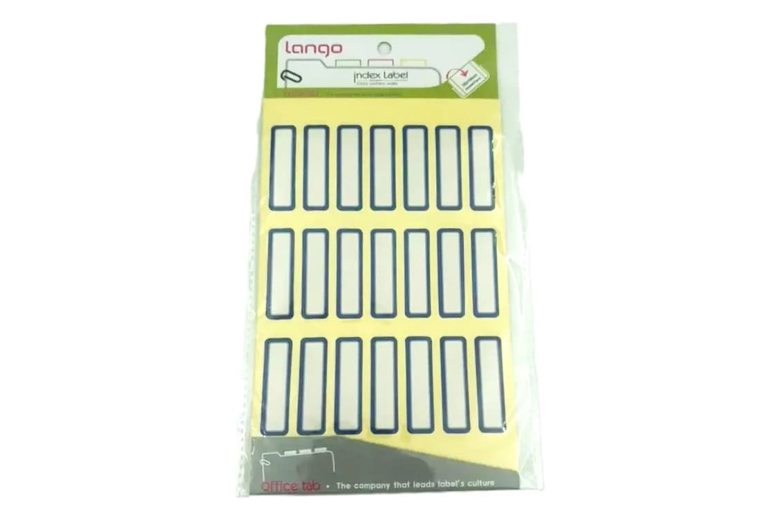 لیبل اسم دور آبی 3.5 در 1 لانگو (بسته 4 برگی)