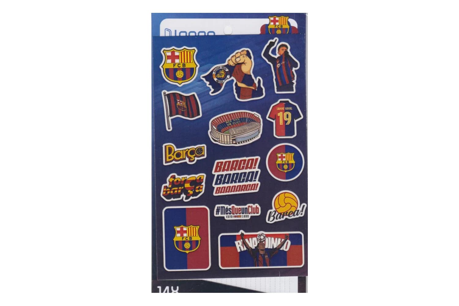 استیکر 14 تکه لانگو طرح بارسلونا (Barcelona)