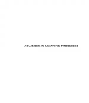 دانلود کتاب Advances in Learning Processes – پیشرفت در فرآیندهای یادگیری
