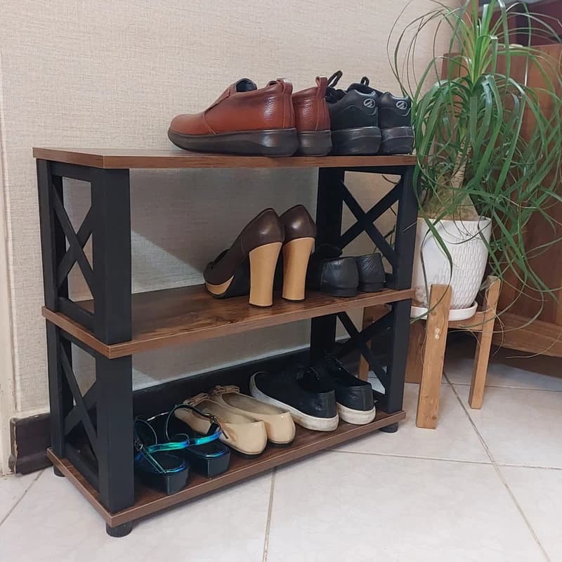 جاکفشی مدل ملامینه سه طبقه — تصویر ۳