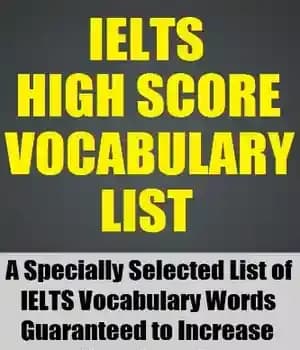 دانلود کتاب IELTS High Score Vocabulary List – فهرست واژگان امتیاز بالای آیلتس