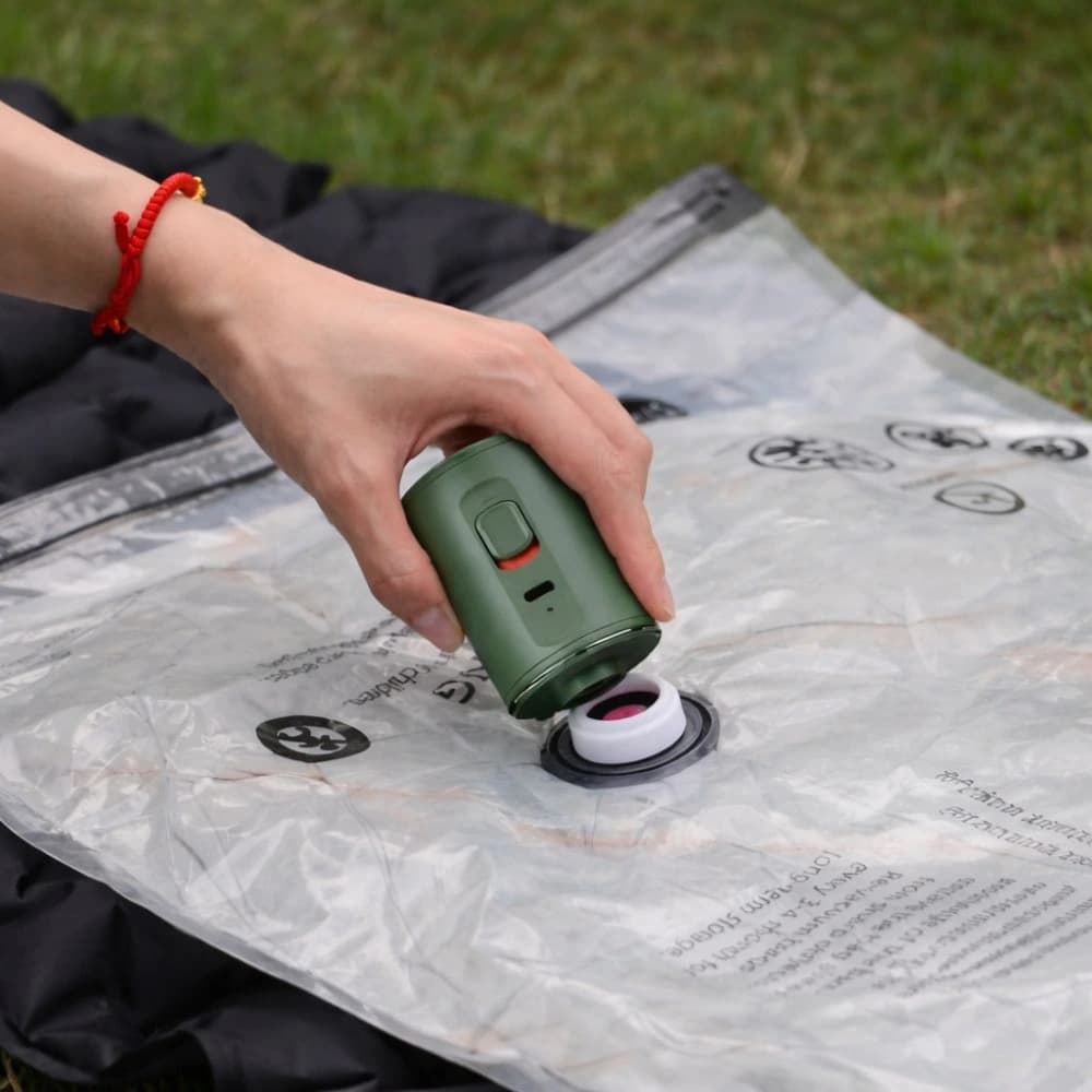 پمپ باد الکتریکی و شارژی نانو پرودو مدل Porodo Lifestyle Nano Portable Electric Pump — تصویر ۴