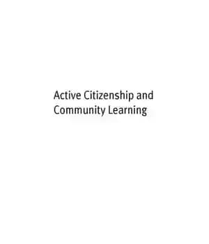 دانلود کتاب Active Citizenship and Community Learning – شهروندی فعال و یادگیری جامعه