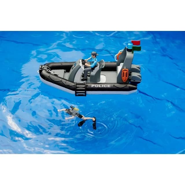 قایق بازی برودر مدل Bworld Police Boat — تصویر ۳