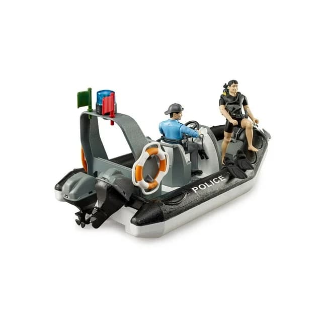 قایق بازی برودر مدل Bworld Police Boat — تصویر ۴
