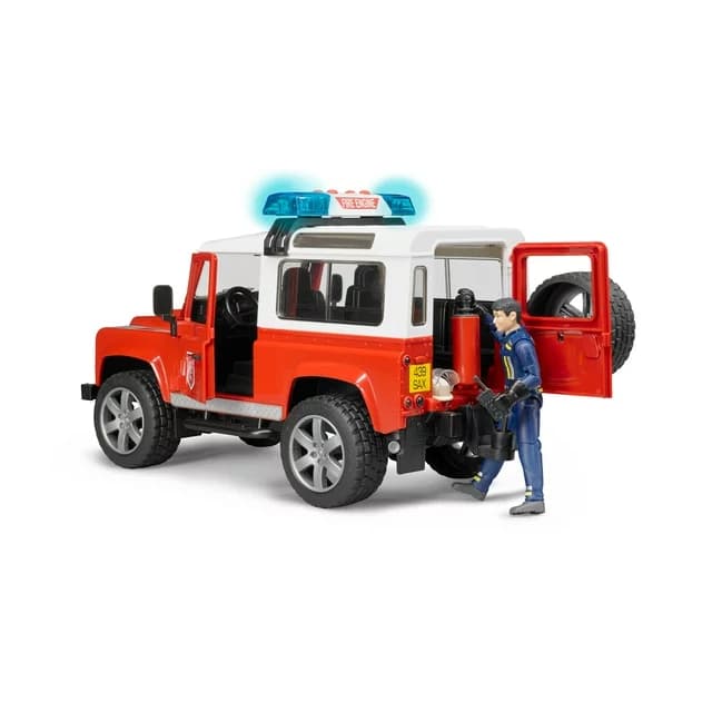 ماشین بازی برودر مدل Land Rover Fire Department Vehicle — تصویر ۳