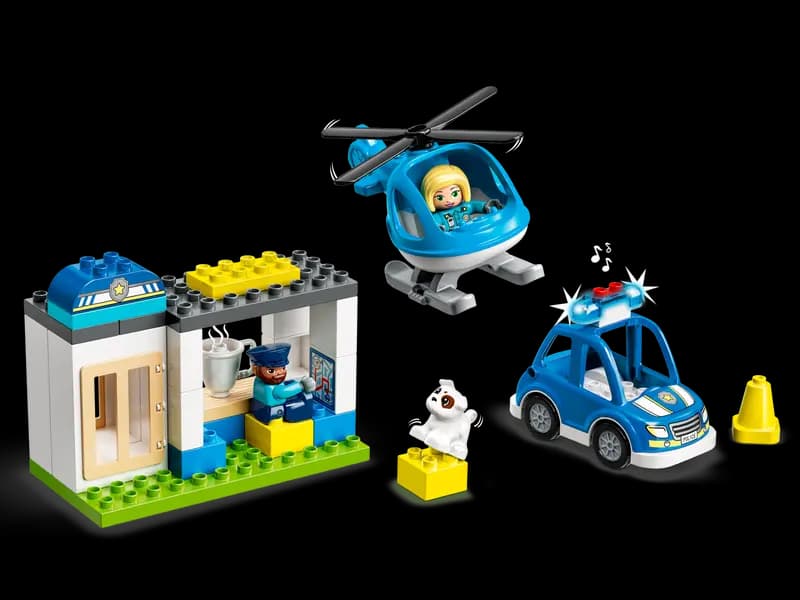 لگو Police Station & Helicopter سری دوپلو کد 10959