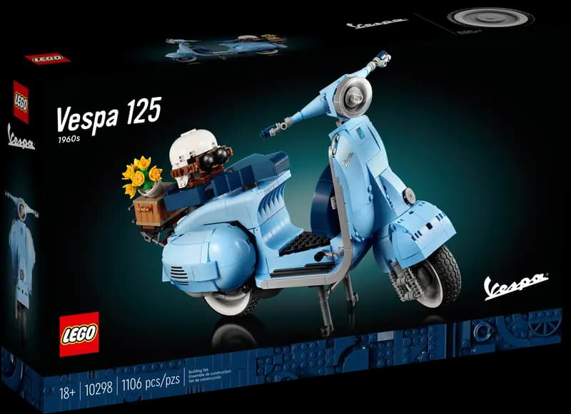 لگو Vespa 125 سری آیکن کد 10298 — تصویر ۳