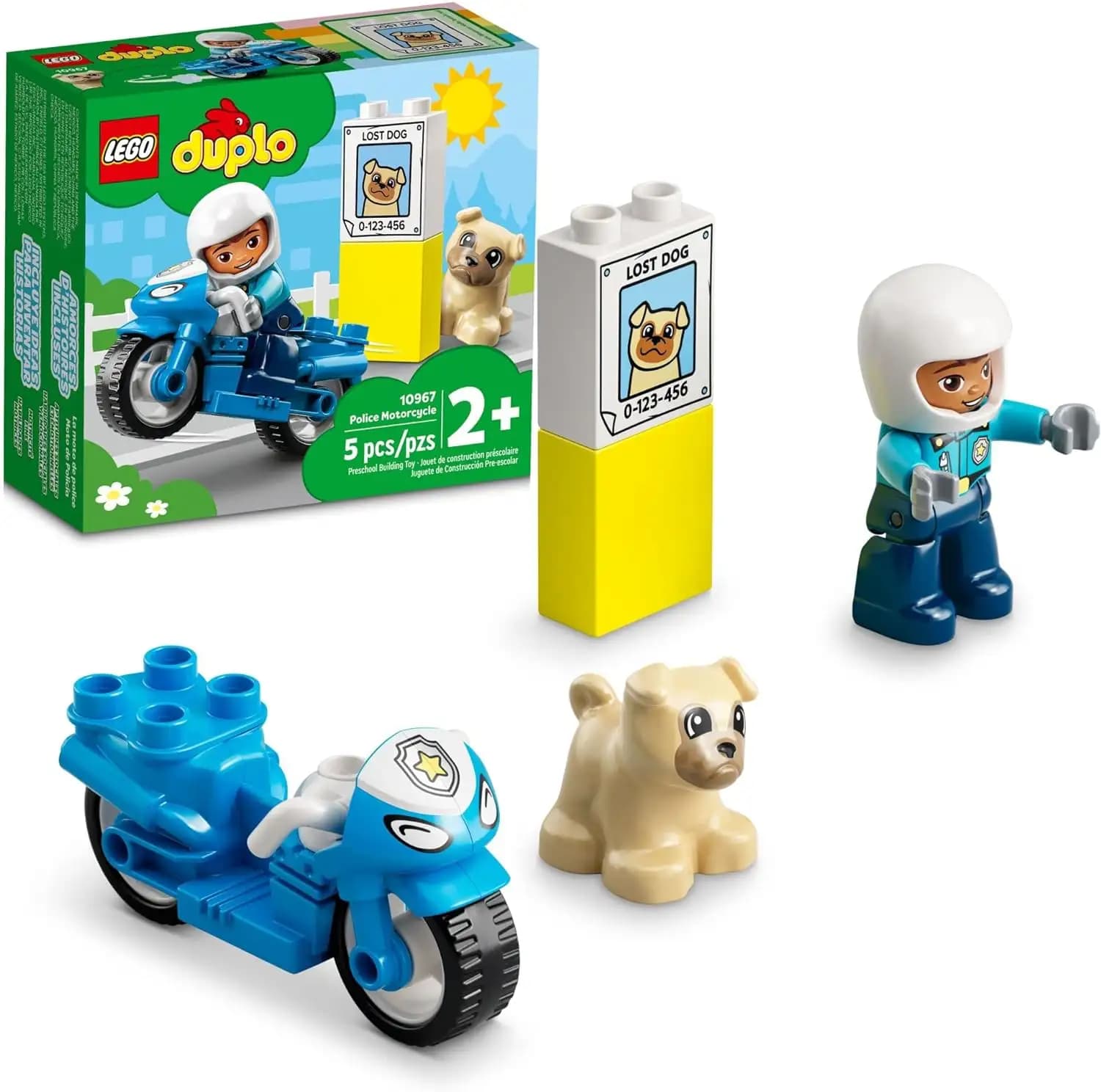 لگو Police Motorcycle سری دوپلو کد 10967