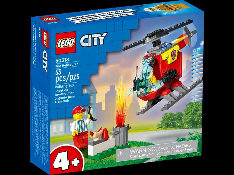 لگو Fire Helicopter سری سیتی کد 60318 — تصویر ۳