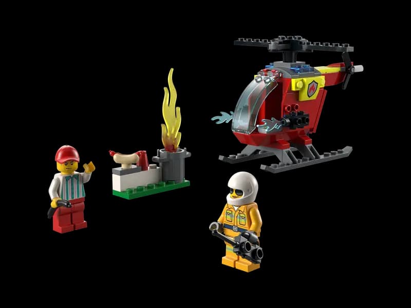 لگو Fire Helicopter سری سیتی کد 60318 — تصویر ۲