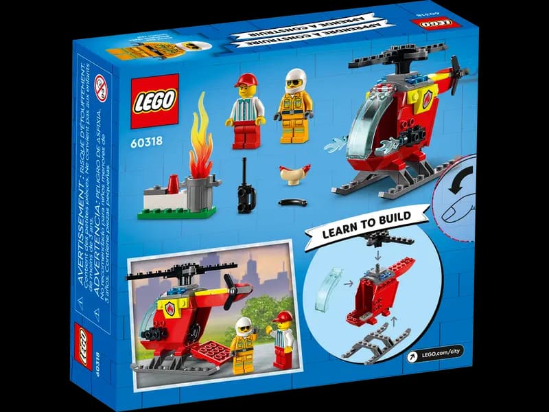 لگو Fire Helicopter سری سیتی کد 60318 — تصویر ۸
