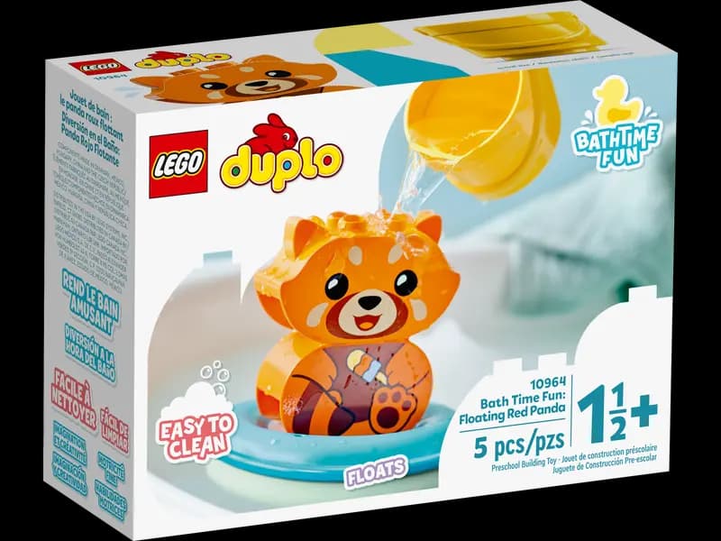 لگو Bath Time Fun: Floating Red Panda سری دوپلو کد 10964 — تصویر ۲