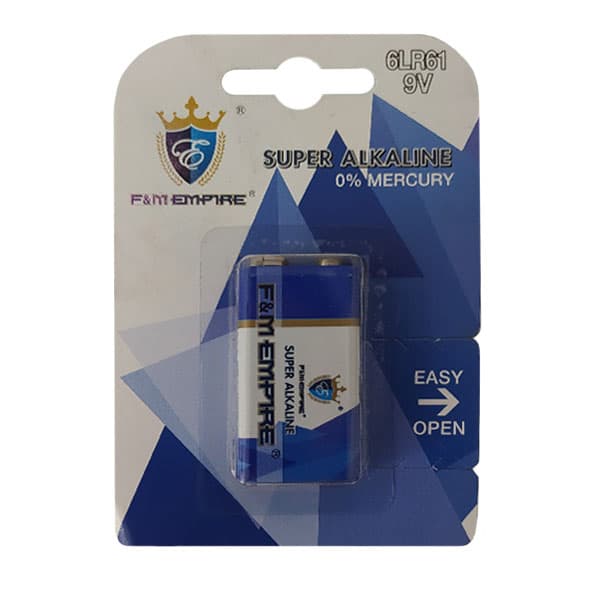 باتری کتابی امپایر مدل Super Alkaline 6LR61