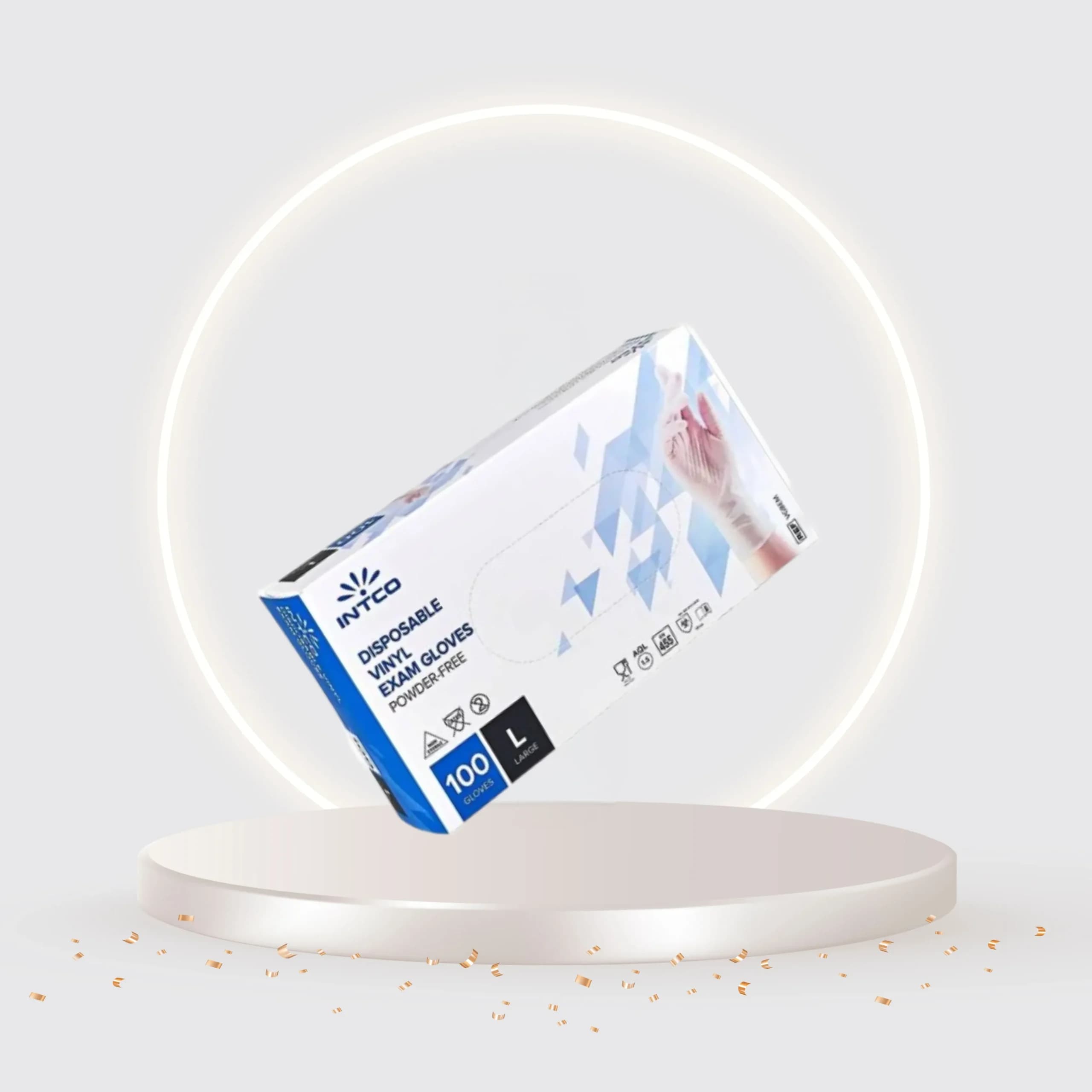 دستکش وینیل اینتکو سایز لارج