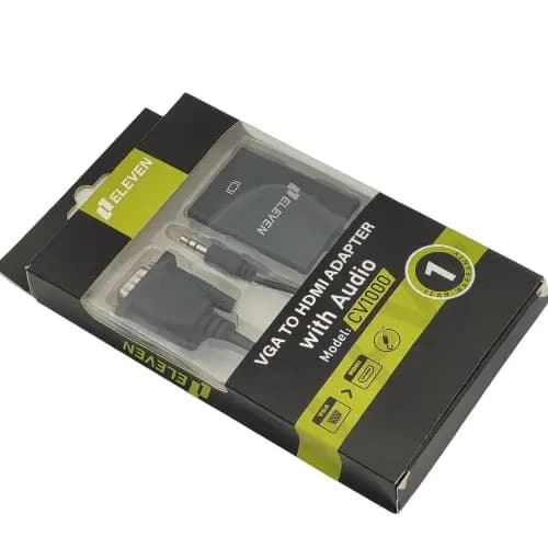 تبدیل کابلی یک VGA و SOUND نری به یک HDMI مادگی مدل eleven CV1000