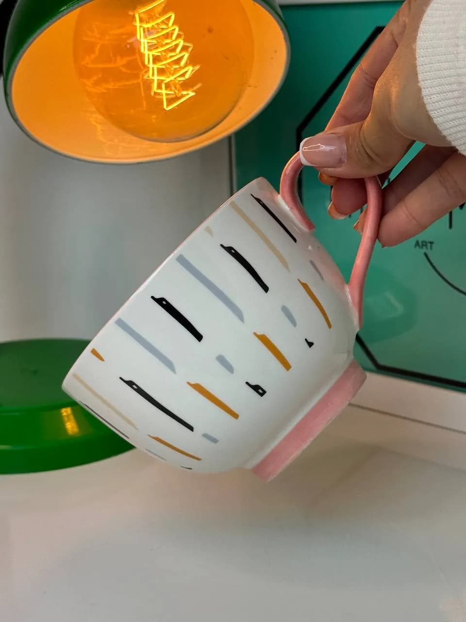 ماگ لته خوری بزرگ طرح برگ 0010 — تصویر ۷